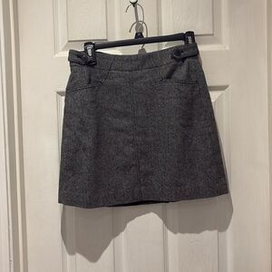 Madewell wool blend houndstooth mini skirt SZ 0
